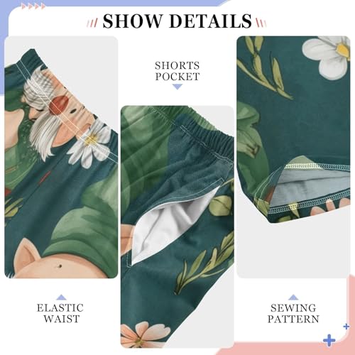 St Patrick's Gnome Boys Long Pants Soft Trousers Elastic Waist Kids Lounge Bottoms with Pockets S-XL4