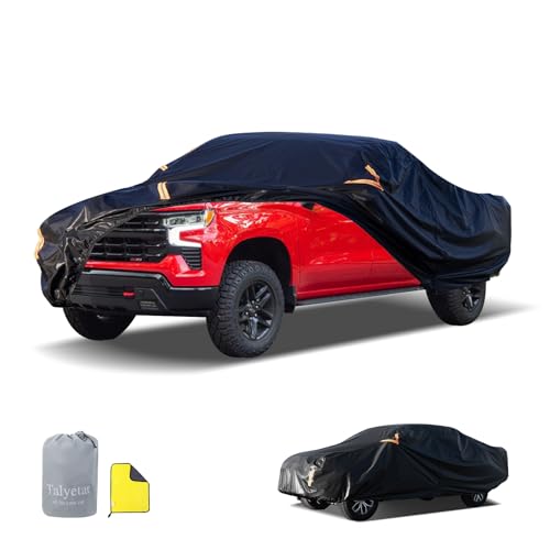 Talyter Truck Cover Waterproof All Weather,Full Exterior Covers Rain UV Protection,Full Outdoor Covers for Chevy Silverado Dodge Ram 1500 Ford F150,Fit Truck-Length 213