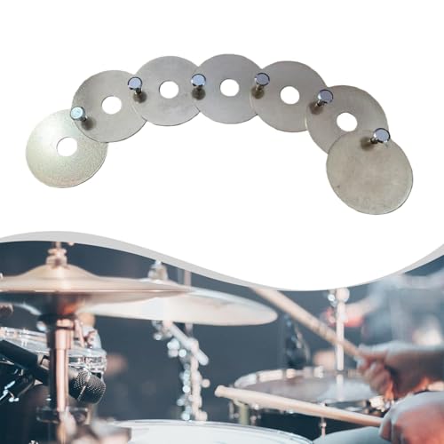 Chaîne de cymbales sizzle grande boucle pièce percussion stable - 5