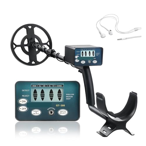 Metal Detector Detector de Metales subterráneo de oro, Detector impermeable de alta sensibilidad, rastreador ajustable, localización for búsqueda del tesoro Herramientas de detección al aire libre(GT3