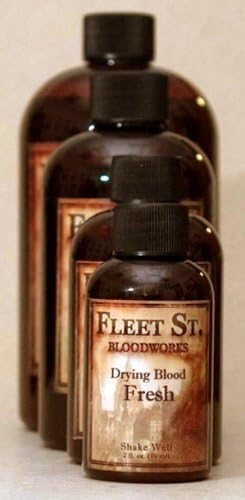 Fleet Street Blood Works Drying Blood Fresh 2 oz - Professional Alcohol Based Drying Blood - Washable