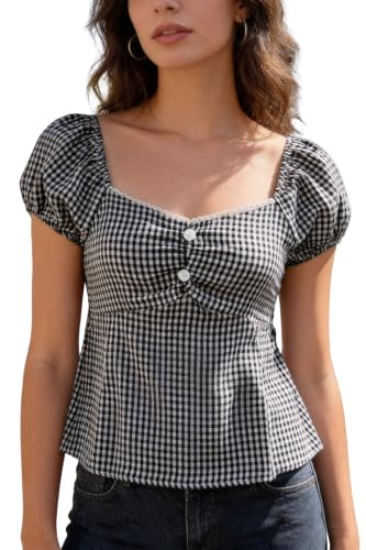 Image of Fairy Grunge Y2k Shirts Vintage Crop Tops Short Sleeve Girls Slim Fit Tees