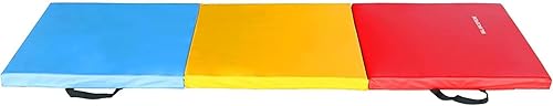 Miniatura 3 de Alfombrilla plegable para ejercicios aeróbicos, 4 x 10 x 3 pulgadas, extra gruesa, de alta densidad, antidesgarros, para gimnasia, gimnasio,