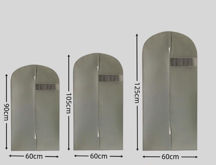 Clothes Cover 5 Pack Non-Woven Garment Bag for Travel Suit Bag Foldable for Hanging Clothes Suit Bags (Color : C, Size : 60 * 90cm)2