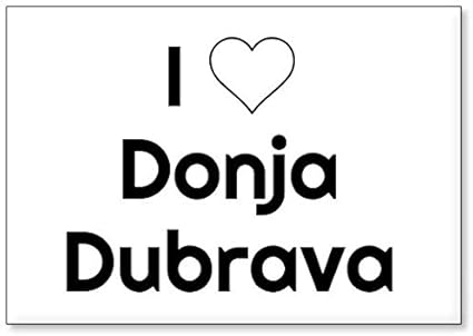 Mundus Souvenirs - Amo Donja Dubrava, Imán para Nevera (diseño 3)