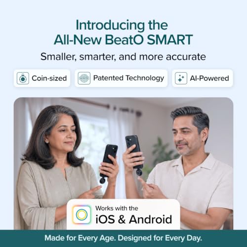 Image of BeatO Smart Glucometer | Auto-Saves Readings | Sugar Test Machine | Android & iOS| Smartphone Connected Glucometer Machine | ISO Certified| Lab-Grade Accuracy | Life time warranty (Compatible With Android & IOS, Smart 100 Kit)