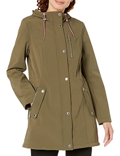 Tommy Hilfiger Damen Hooded Down Roll Tab Water Repellent Jacket Parka,...