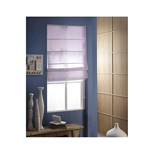 MADECOSTORE Roman Blind, Cotton, Fig, 60l x 180L cm, 60W x 180H cm