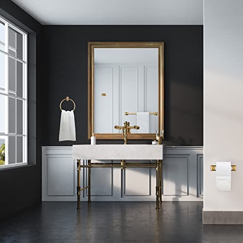 Image of Design House 534636 Millbridge Classic 4-Piece Bathroom Accessory Kit Polished Brass
