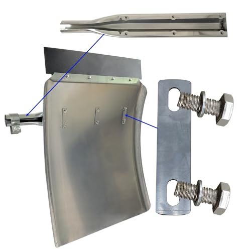 Image of 24 inchx34 inch Stainless Steel Quarter Fender Set Mud Flap Hangers fit for Semi Trucks Trailers, 2 Pack