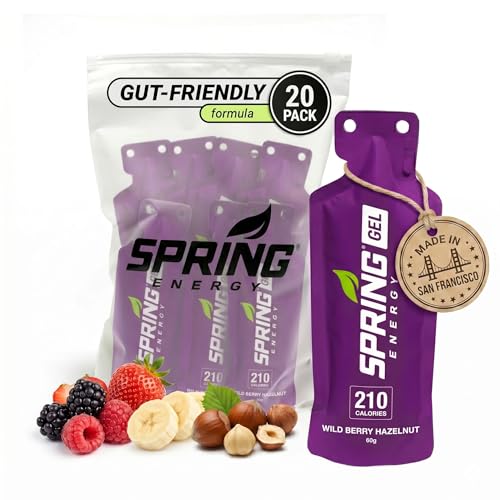 SPRING Energy Gel- Speednut with Caffeine (50 mg) Vegan 235 kcal - Real Food Sports Nutrition