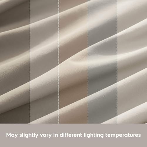 Image of Nestl Full XL Bed Sheet Set - Linen - 4-Piece Deep Pocket | Instantly Soft, Night-One Ready (No Wash Required). Fits 16-Inch Deep Pockets, 360-Degree Elastic Grip