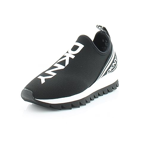 Image of DKNY Women's Abbi Knit Slip on Sneaker with Logo