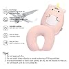 stocaggio Kids Travel Pillow - 2-in-1 Deformable Kids Neck Pillow for Traveling, Soft U-Shaped Pillow with Adorable Animal Design, Comfy Sleep and Play, Ideal for Airplanes and Cars - Pink Unicorn #2