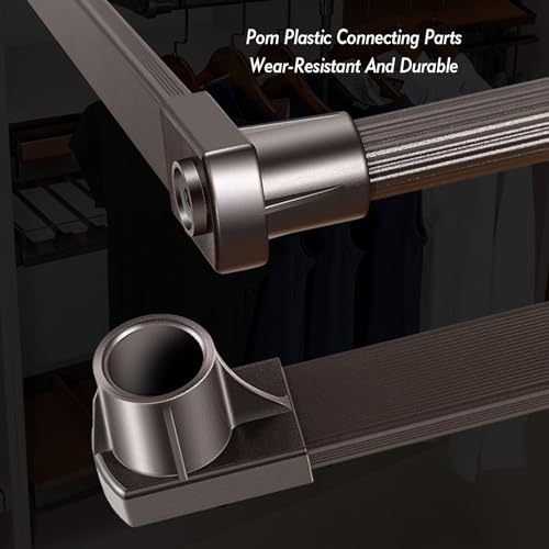 Barre de penderie escamotable pour optimiser une petite armoire - 6