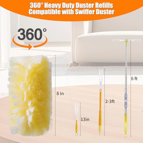 image for Senowi 40 Count 360° Heavy Duty 2 Sided Duster Refills Compatible wit