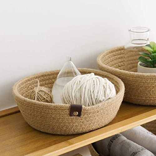 Panier de rangement en corde de coton pour stopper le désordre des clés et jouets - 3