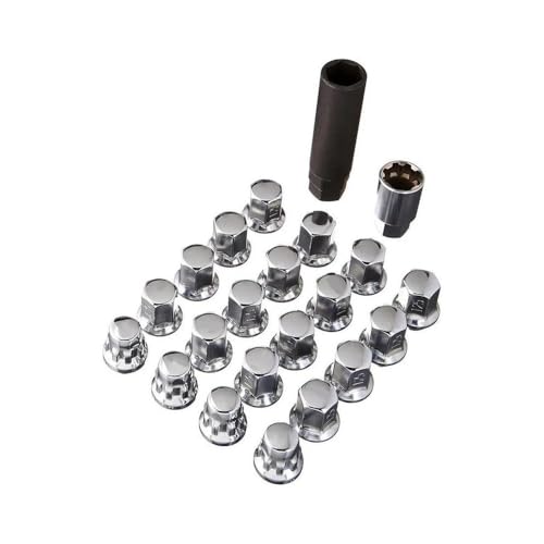 Carro Pernos Rueda Compatible Con Hyundai Tuercas De Rueda Car Pernos De Rueda, M12 X 1,5/M12 X 1,25, Tuercas De Seguridad Para Ruedas, Tuercas Hexagonales De Aluminio, 20 Unidades