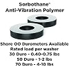 Isolate It: Sorbothane Vibration Isolation Washer 50 Duro (.13 ID - 0.5 OD - .13 Deep) - 12 Pack