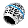 ComfyHarbor 4-Pack Steel Mesh Grille For Shure Beta 58A, Replacement Microphone Head With Foam Windscreen, 51Mm Height Silver Protective Cover(58A) #2