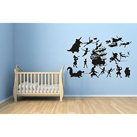 Peter Pan Wall Vinyl Sticker Set Cover