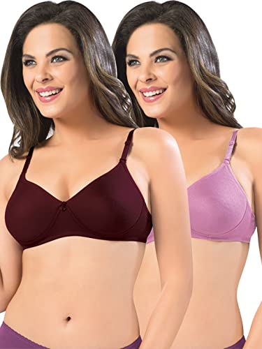 Image of SONARI Women's Non-Padded T-Shirt Bra | Wire-Free, Medium Coverage, Comfortable Polyester-Cotton Blend Fabric | Adjustable Straps, Ideal for Sports Catwalk