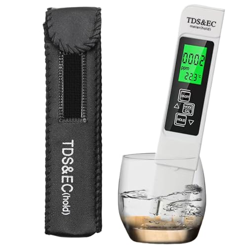 Probador Digital De Calidad Del Agua – Dispositivo ABS Preciso, Herramienta De Prueba De Agua Compacta, Medidor Portátil 15,2 X 3 Cm, Gadget De Medición Fiable | Estudio Ambiente De Ciencia Escolar Al