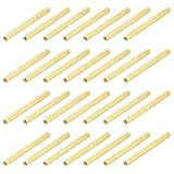 MECCANIXITY Brass Round Coupling Nuts, M2x40mm Female Thread Hexagonal Standoffs Spacer Nuts Screws for PCB Motherboard Circuit Board(Gold Tone, Pack of 28)