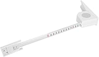 Vista 7 de Medición de altura, medidor de estatura de crecimiento montado en la pared, cinta métrica de altura de metal retráctil para niños y adultos (blanco)