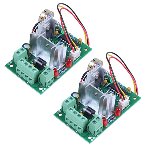 WOVELOT 2 controladores de velocidad de motor de voltios ajustables de 12 V, 24 V, 30 V, 120 W, PWM CCM2