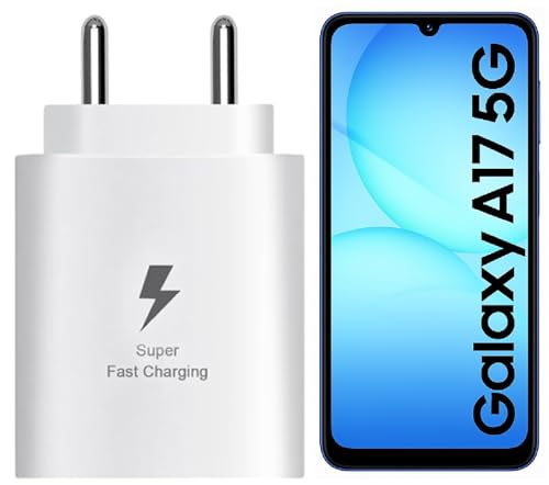 Image of 25W C-Type Super Fast Adapter Compatible with Samsung Galaxy A17 5g Super Fast Charger Adapter for S24 /S23 /S23 fe /S22 /S21 /21 fe /M36 /M14 /M33 /M06 /M35 /M05 /A14, A15 /S24 fe /A16 5g, White