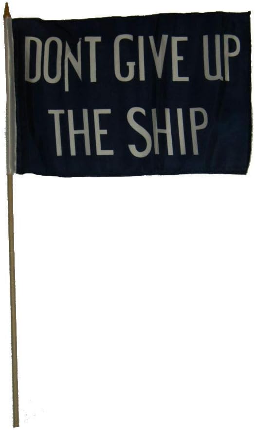 JumpingLight 12x18 12"x18" Wholesale Lot of 3 Historical Commodore Perry Stick Flag - Quality Flags
