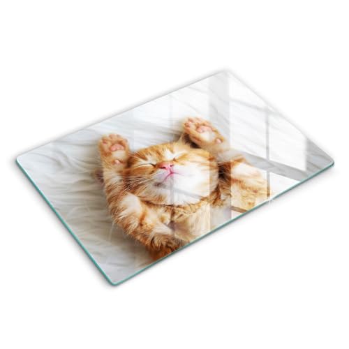 Plaque cuisson protection induction grand format 80x52cm anti-rayures chat - 2