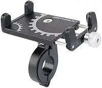 Suporte de Celular GPS Universal Rotação 360º para Bike, Moto e Bicicleta - Alumínio Resistente e Ajustável