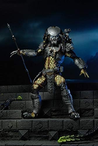 Miniatura 4 de LKCOZSM Predator AVP Predator 15 Wave Cicatriz 14 Wave Cat Face Celtic PVC Movable 7 "Hand Office Model(A)