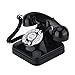 Produktbild Richer-R Retro Telefon, Vintage Schnurgebundenes Analog-Telefon,Multifunktion Home Telefon Festnetztelefon mit Wiederwahl Reserve Rutschsicherer Sockel Schwarz