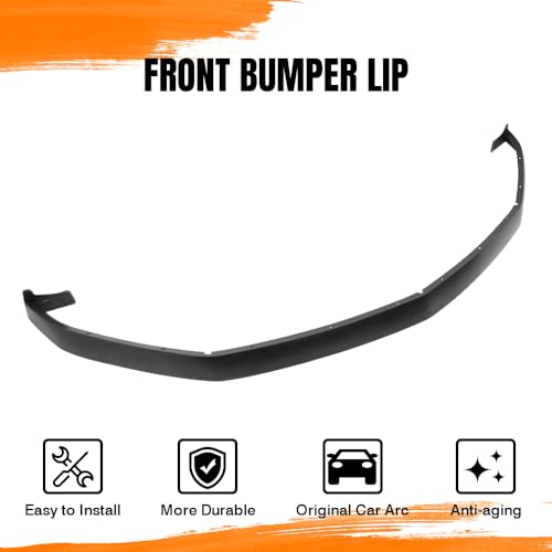 MODILOVER Front Bumper Lip Spoiler, Compatible with 2005-2009 Ford Mustang V6 Models Only, PU Unpainted Ikon Style Add-on Front Splitter Air Dam Chin Protector