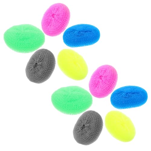 FOMIYES 20pcs Kitchen Cleaning Brush Dishwashing Brush Round Dish Scrubbers Non Scratch Scouring Pads Dish for Kitchen