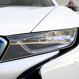 MURPWDZ 2 stuks Auto Koplamp Beschermfolie Vinyl Bescherming Transparante TPU Decal Sticker, Fit Voor BMW i3 2013-2020 i8 2014-2020 Accessoires
