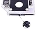 Bfenown 2nd HDD SSD Hard Drive Caddy Tray Replacement for Lenovo Thinkpad T420 T430 T510 T520 T530 W510 W520 W530, Internal Laptop CD DVD ROM Optical Modular Bay to 2.5 Inch 12.7mm