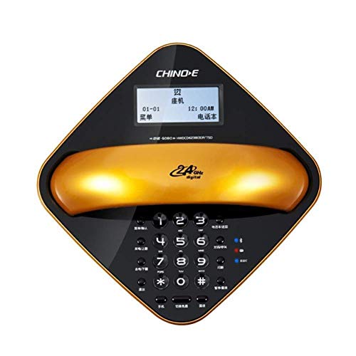 Schnurlostelefon/Büro Home Bluetooth Festnetz Festnetz Schnurlose HänClassic Desk Dialer - Kostenloser Anruf Festnetztelefon 182 * 182 * 90mm, Gold