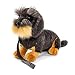 Pamer-Toys Plüschtiere, Stofftiere, Kuscheltiere - Dackel Rauhhaardackel mit Leine, schwarz-braun