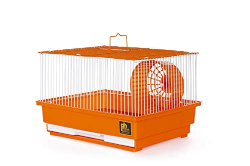 Image of Prevue Pet Products Single-Story Hamster and Gerbil Cage, Orange