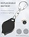 Uniclife 5 Pack Mini LED Keychain Flashlight 12 Lumen Portable Ultra Bright Battery Powered Black Torch with Spring Carabiner for Outdoor Camping Hiking and Emergency Lighting (Batteries Included)