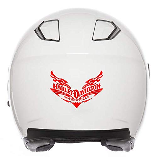 Stickers Rétro Réfléchissants Pour Casque Harley Davidson - Logo Blanc, Visibilité Nocturne Assurée - 2