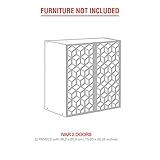 ivar giaever Hochwertige Materialien Moonwallstickers 2 TÜREN – Sintra – 5mm weißes PVC (Geeignet für Ivar-Möbel)