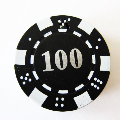 1x Black Poker Chip Refillable Butane Cigar Cigarette Lighter