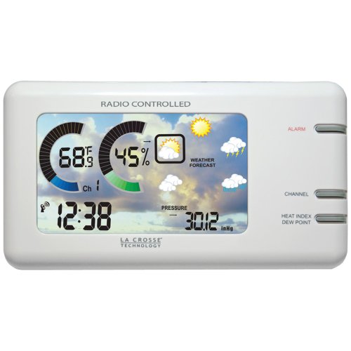LA CROSSE TECHNOLOGY WS-450W Color Display Forecast Station with Dew Point, Humidity, Barometer
