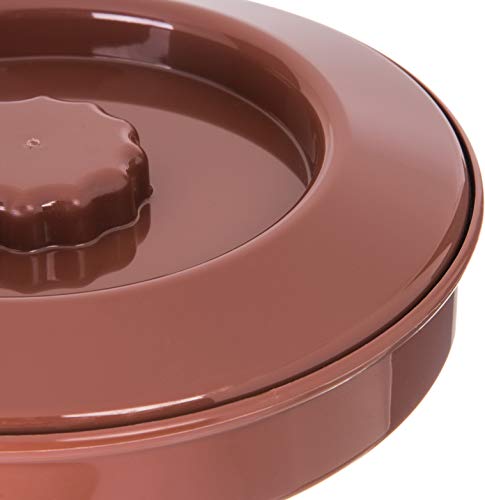 Carlisle Foodservice Products 047528 Stackable Tortilla Server W/Lid, 7-1/4" / 2", Lennox Brown #TOP3