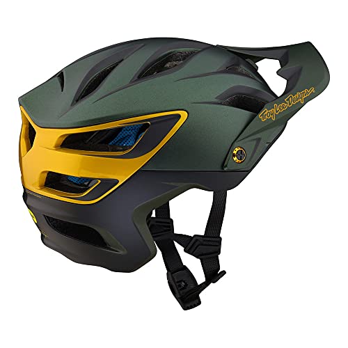 Troy Lee Designs A3 Uno Adult Mountain Bike Helmet Mips Epp Eps Premium Lightweight 16 Vents 3-Way Adjustable Detachable Visor All Mountain Enduro, Gravel, Trail, Bmx, Off-Road Mtb (Green, Xl/Xxl) #TOP1